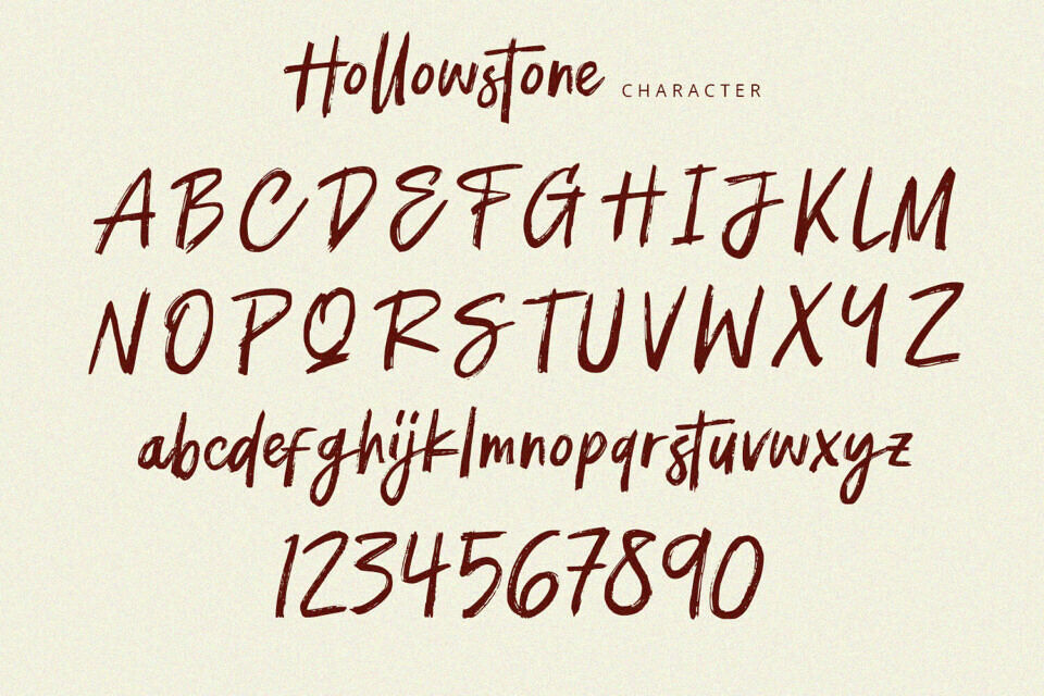 Hollowstone Font