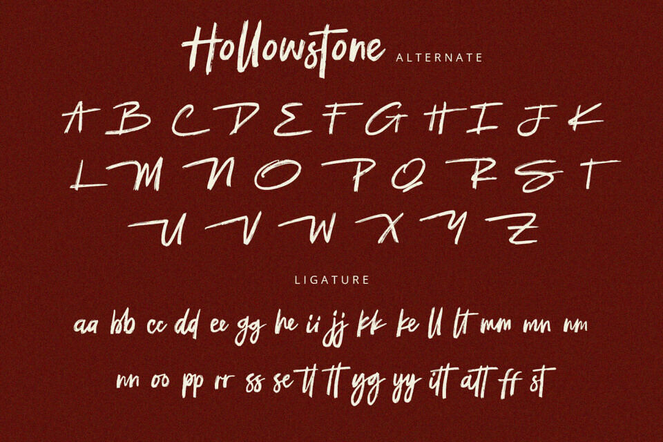 Hollowstone Font