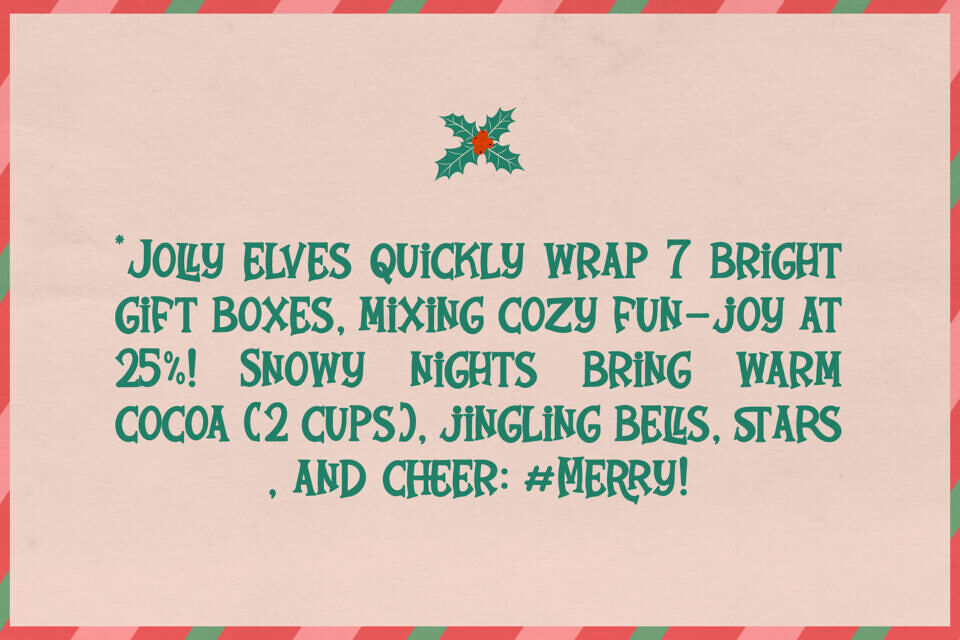 Jingle Cheer Font