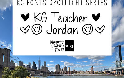 Kg Teacher Jordan Font