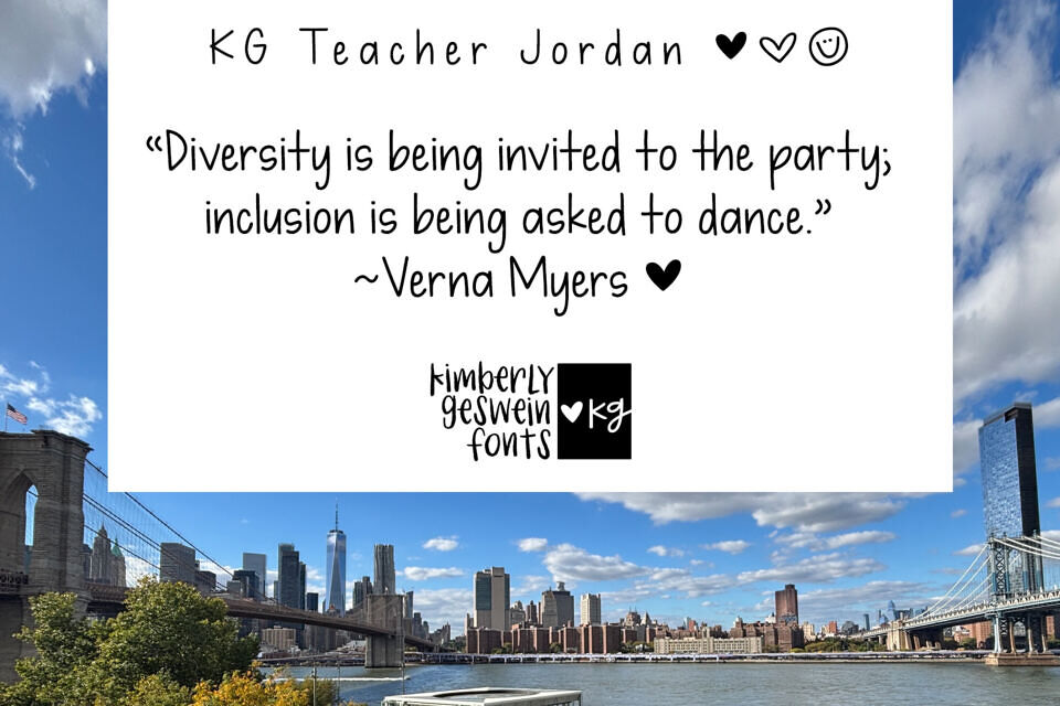 KG Teacher Jordan Font