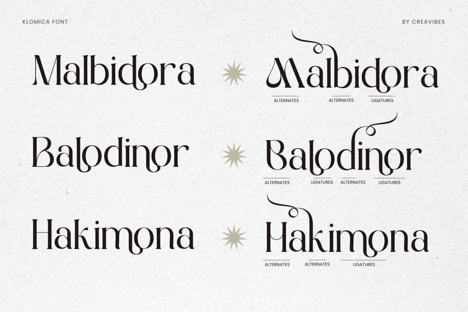 Klomisk Font