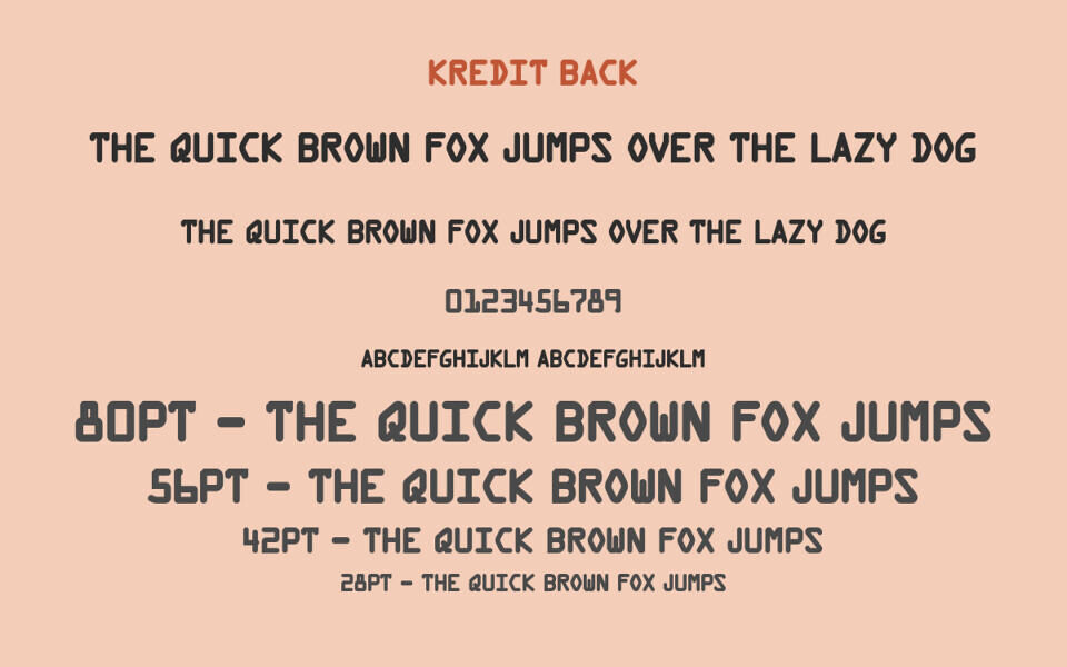 Kredit Font