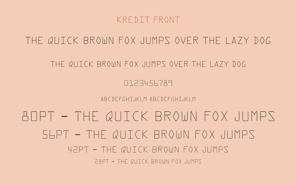 Kredit Font