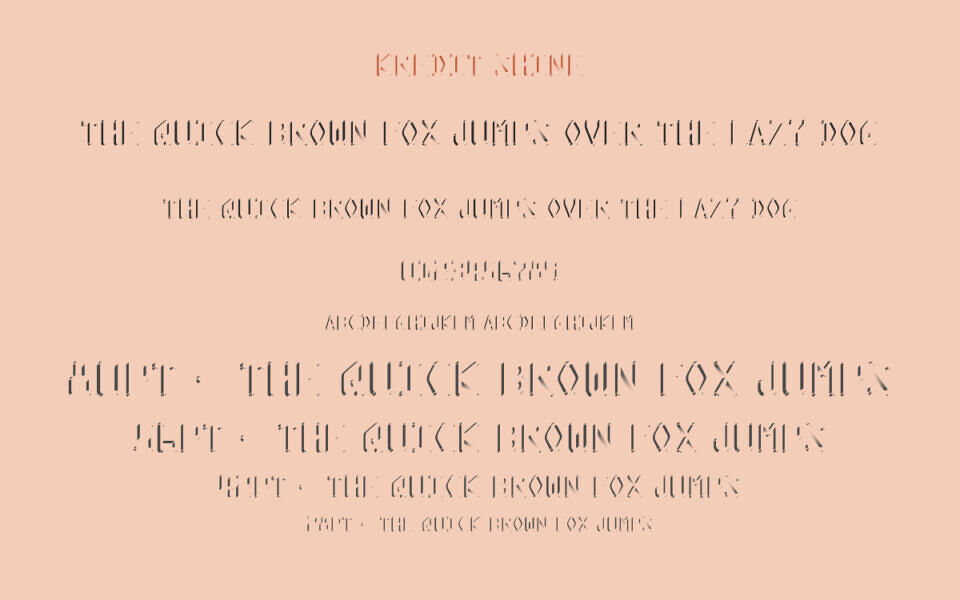 Kredit Font