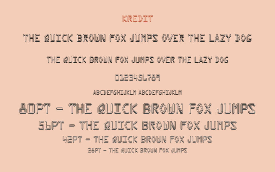 Kredit Font
