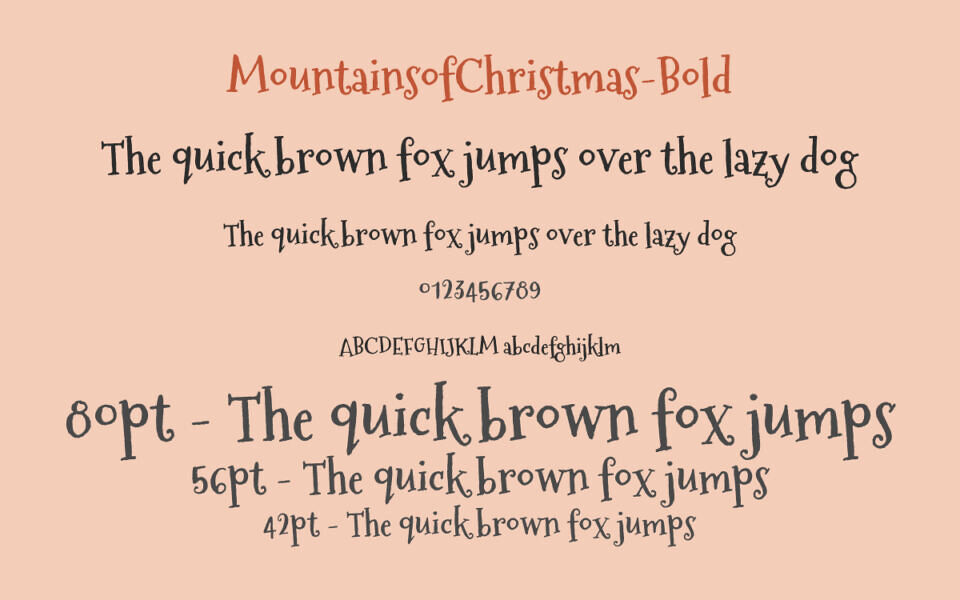 Mountains of Christmas Font