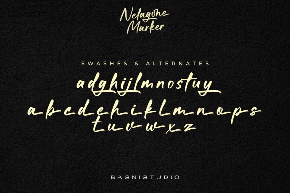 Nelagone Marker Font