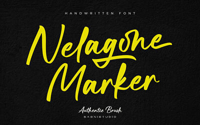 Nelagone Marker Font