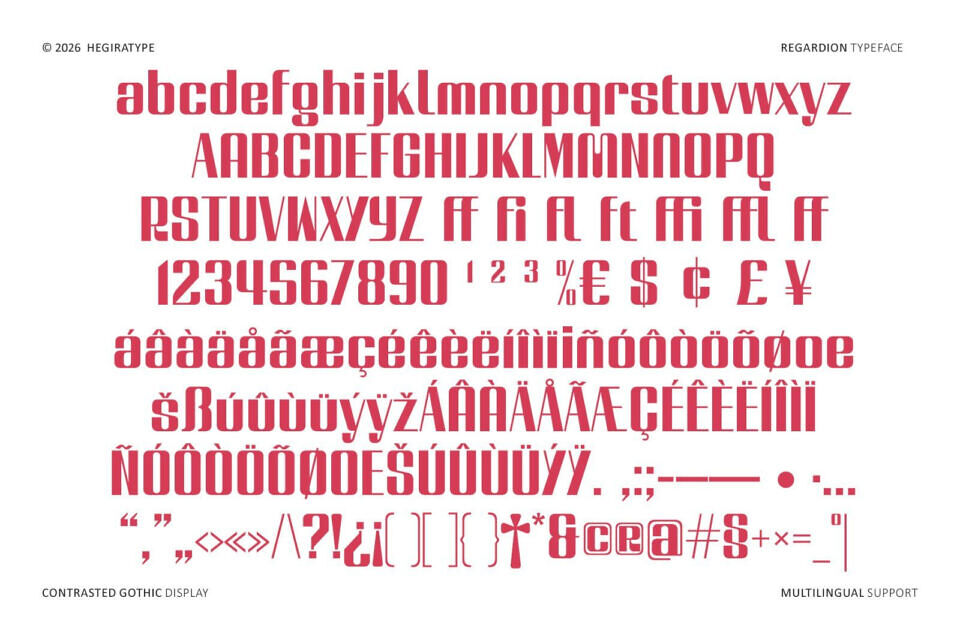 Regardion Font