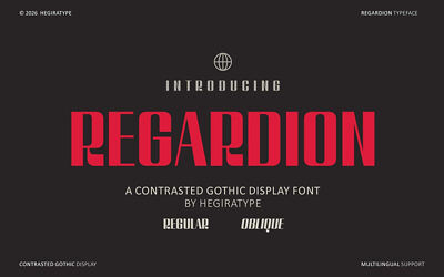 Regardion Font