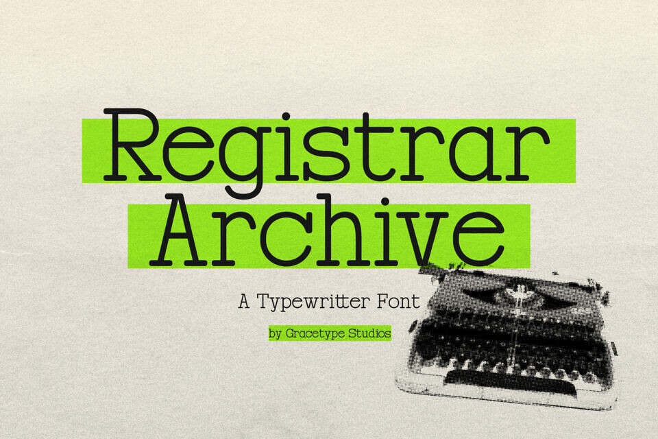 Registrar Archive Font