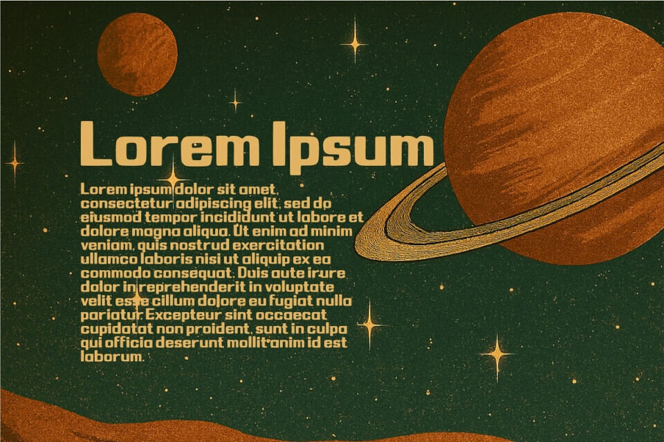 Retro Space Font