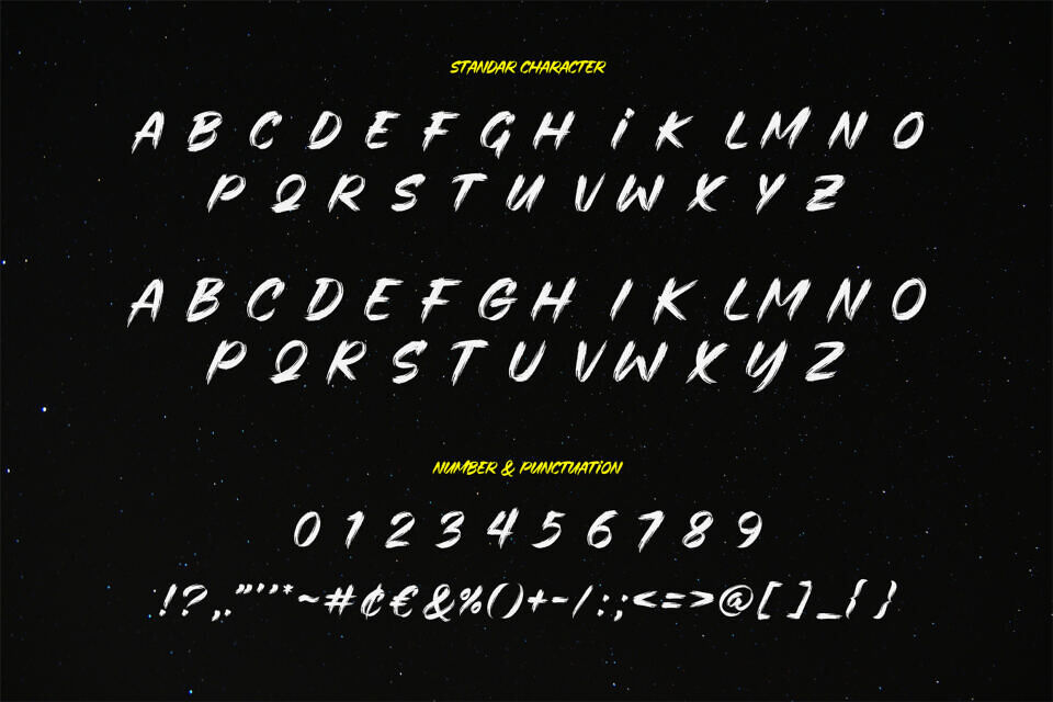 Rocket Brush Font