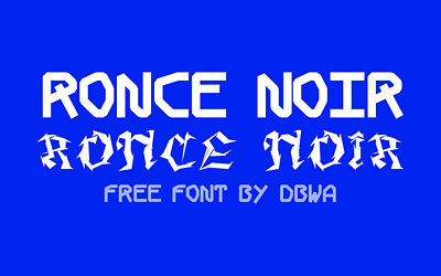 Ronce Noir Font