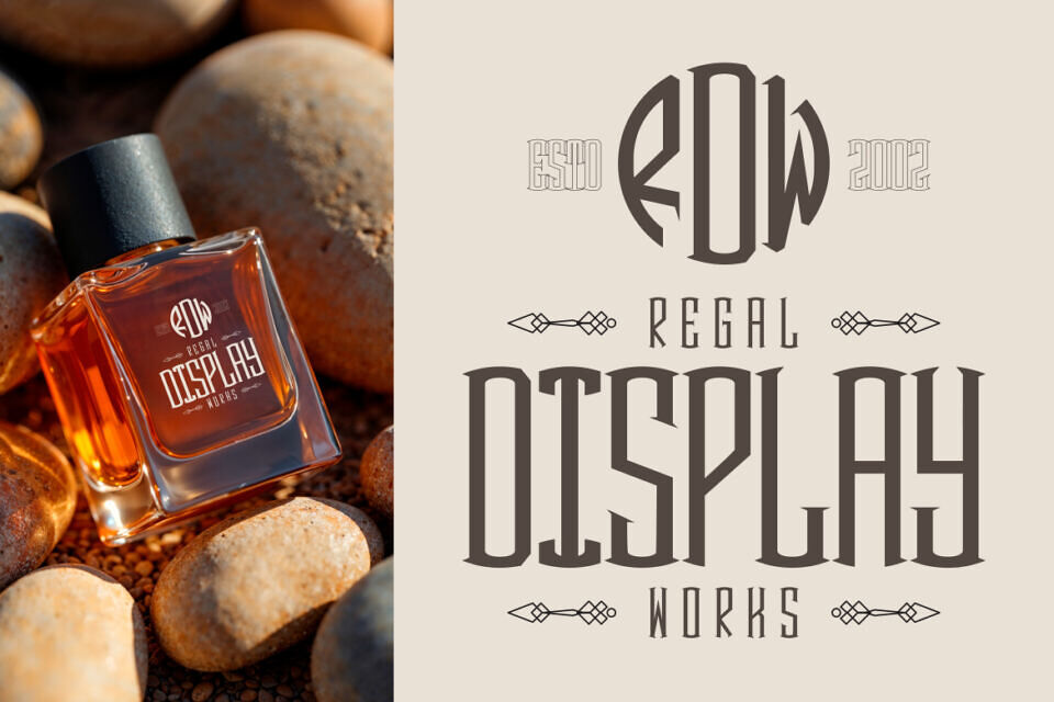Royal Display Monogram Font