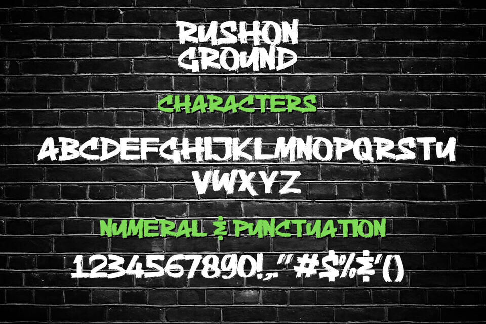 Rushon Ground Font