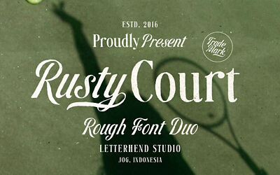 Rusty Court Duo Font