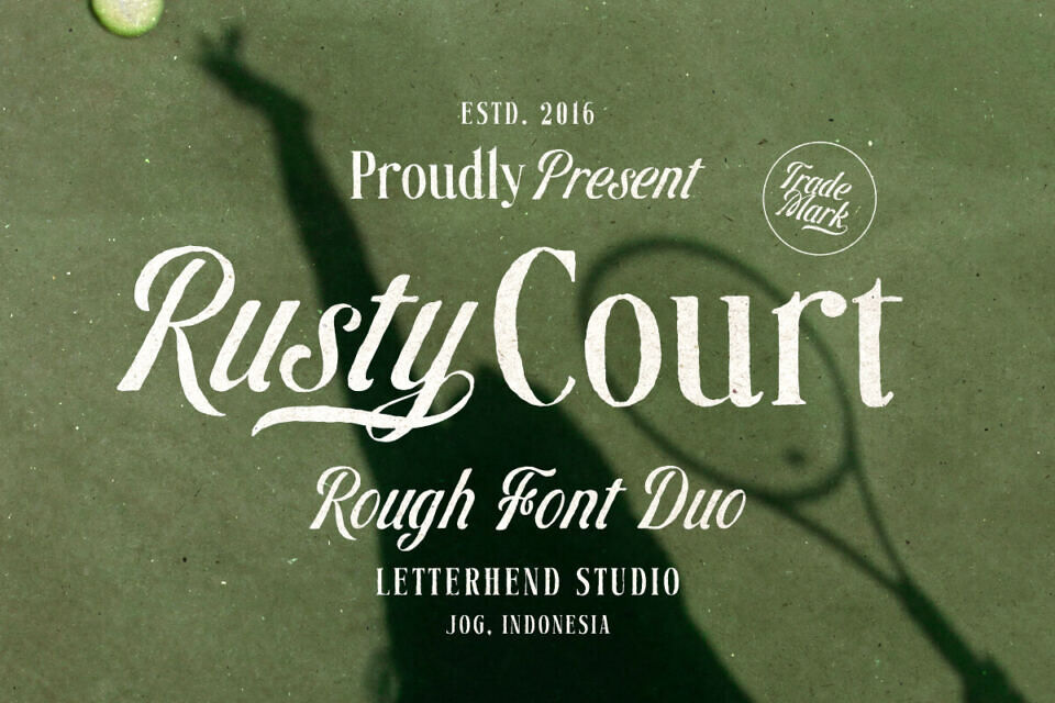 Rusty Court Duo Font