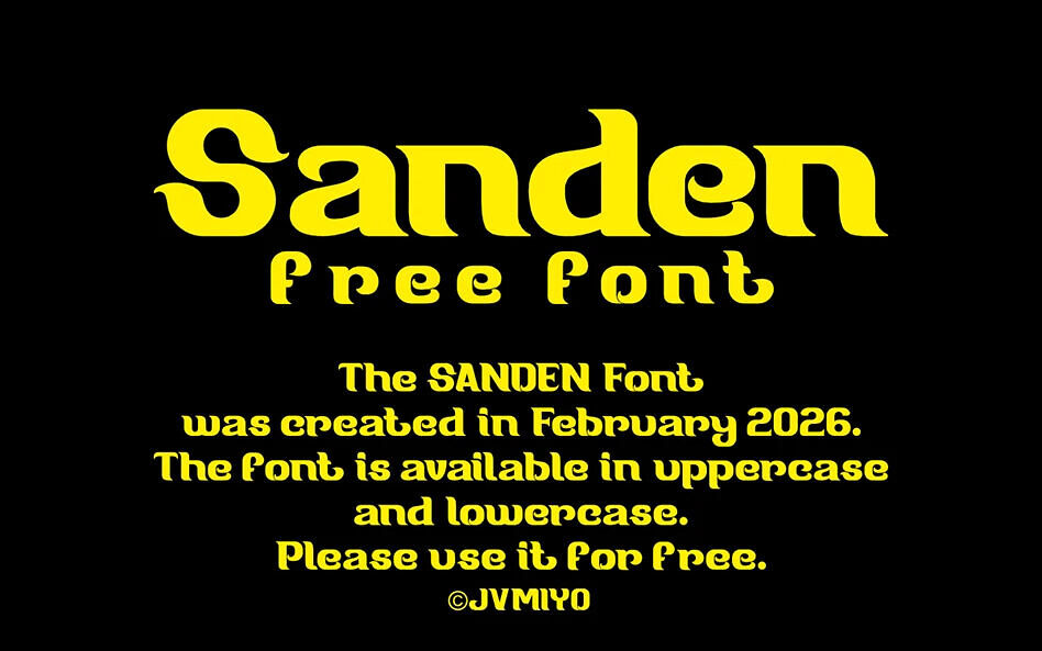 Sanden Font