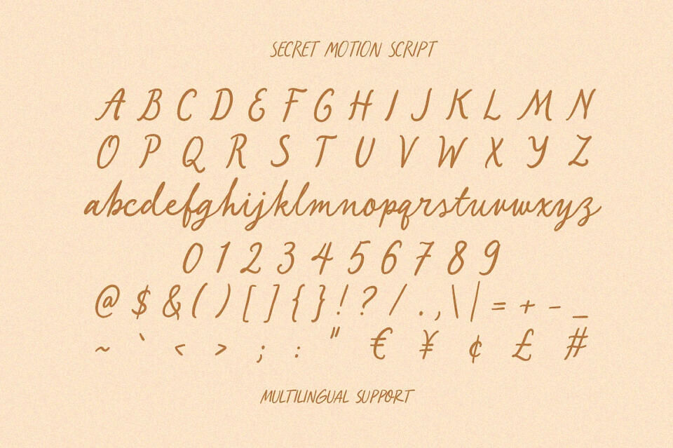 Secret Motions Font