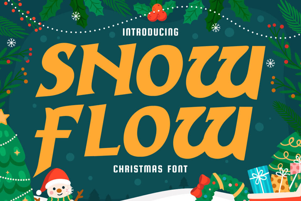 Snow Flow Font