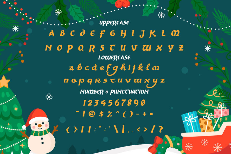 Snow Flow Font