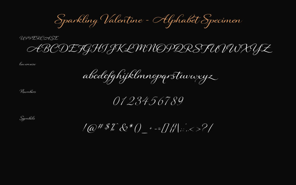 Sparkling Valentine Font