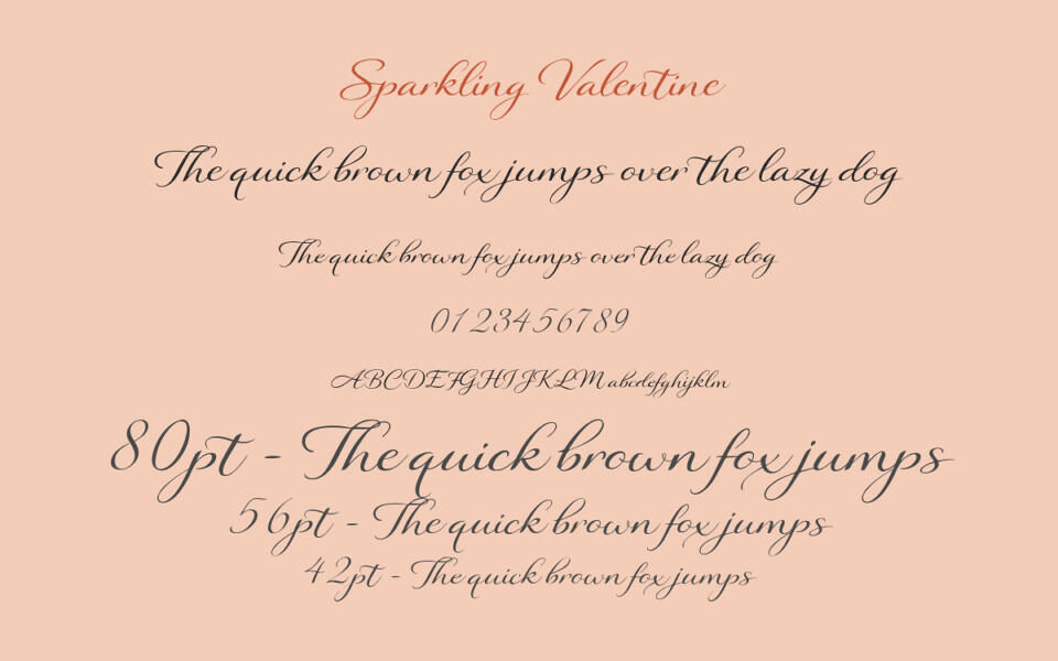 Sparkling Valentine Font