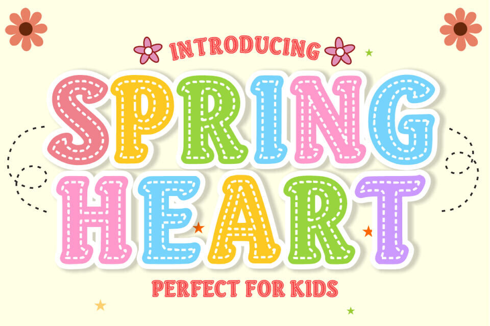 Spring Heart Font