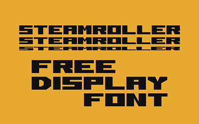 SteamRoller Font