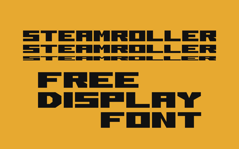 SteamRoller Font