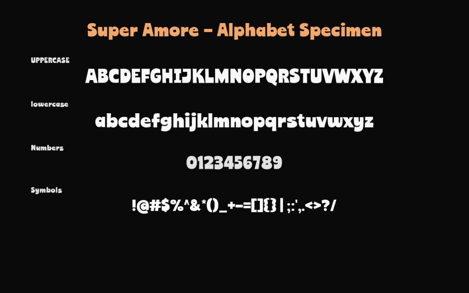 Super Amore Font
