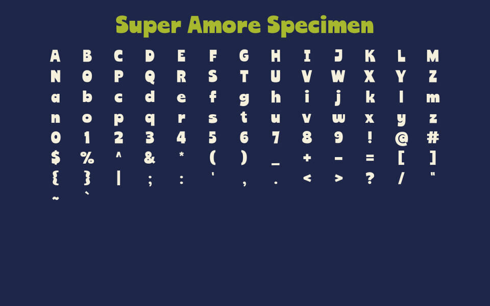 Super Amore Font