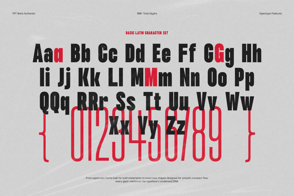 TRT Noire Authentic Font