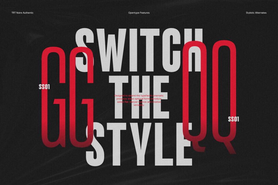 TRT Noire Authentic Font