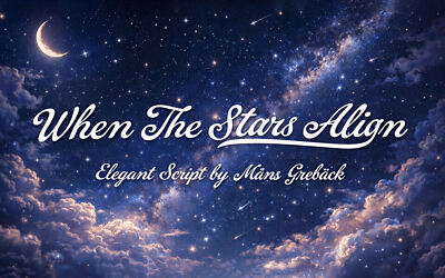 When The Stars Align Font