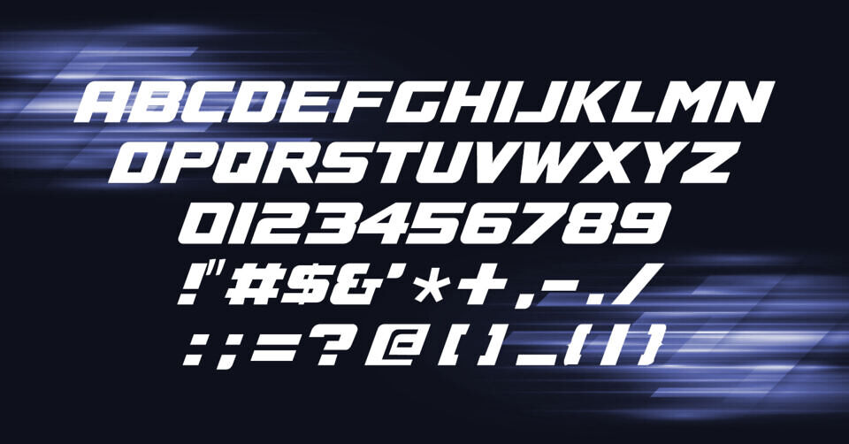 A4 Speed Font