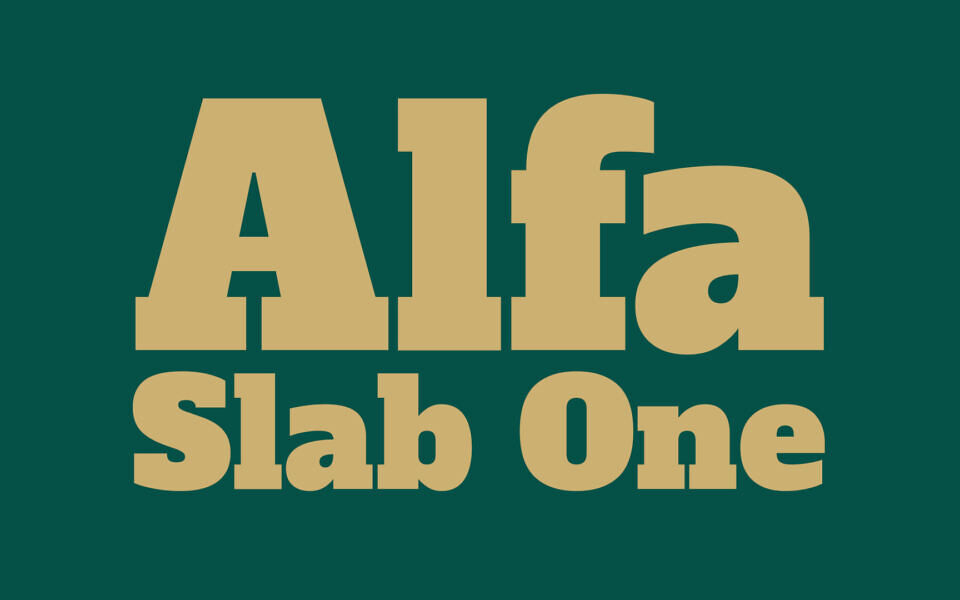 Alfa Slab One Font