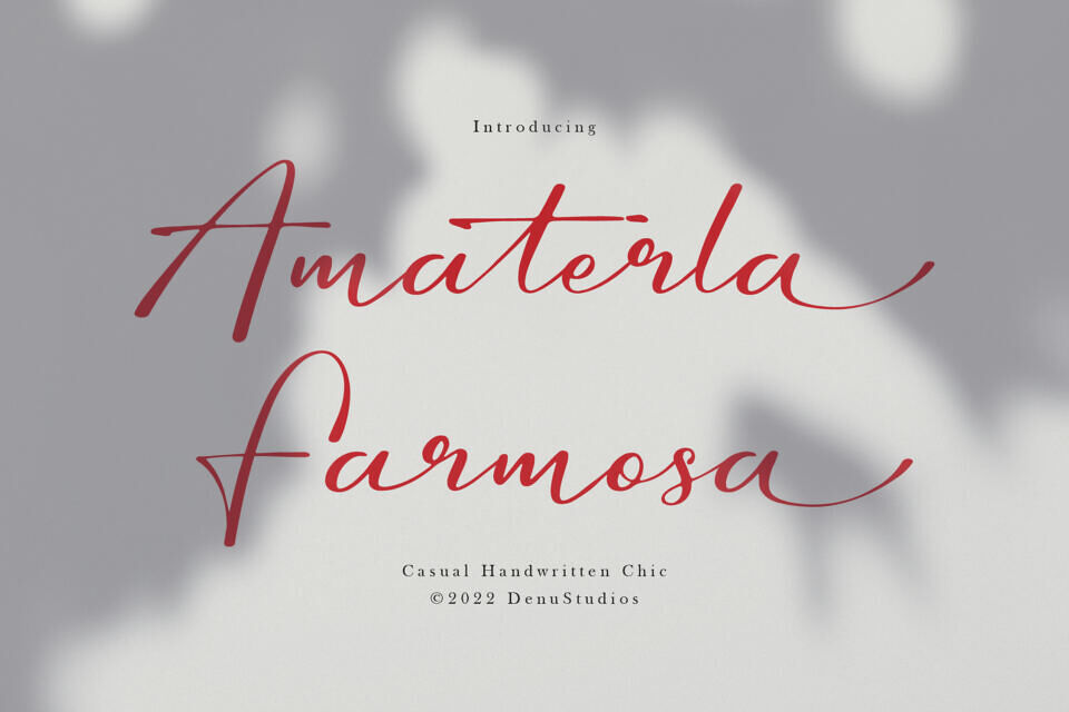 Amaterla Farmosa Font