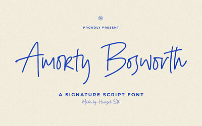 Amorty Bosworth Font