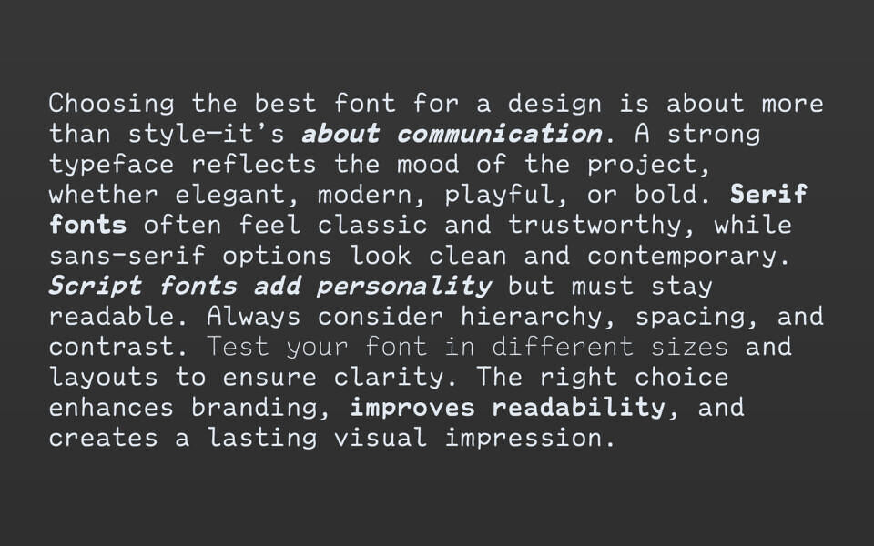 Annotation Mono Font