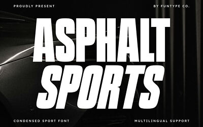 Asphalt Sports Font