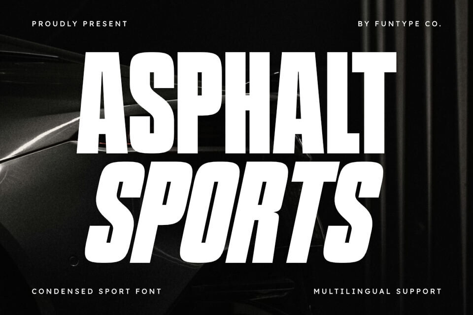 Asphalt Sports Font