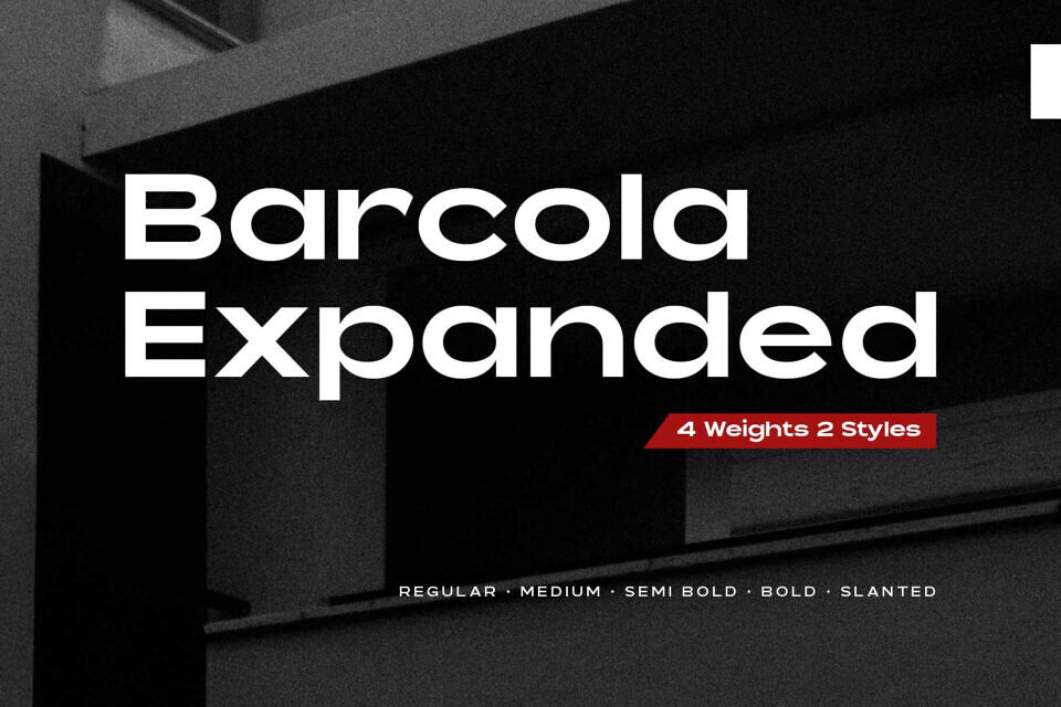 Barcola Expanded Font