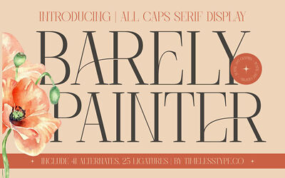 Barely Painter Font