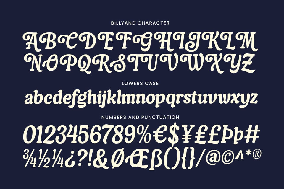 Billyand Font