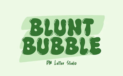 Blunt Bubble Font