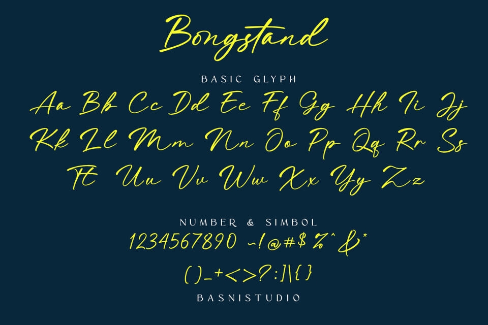 Bongstand Font