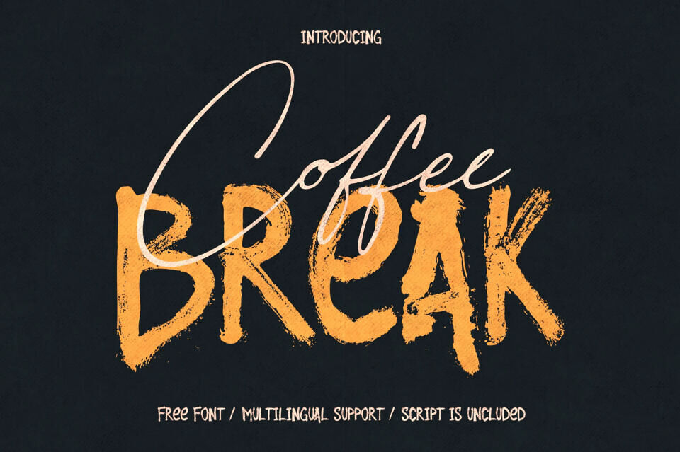 Coffee Break Font Duo
